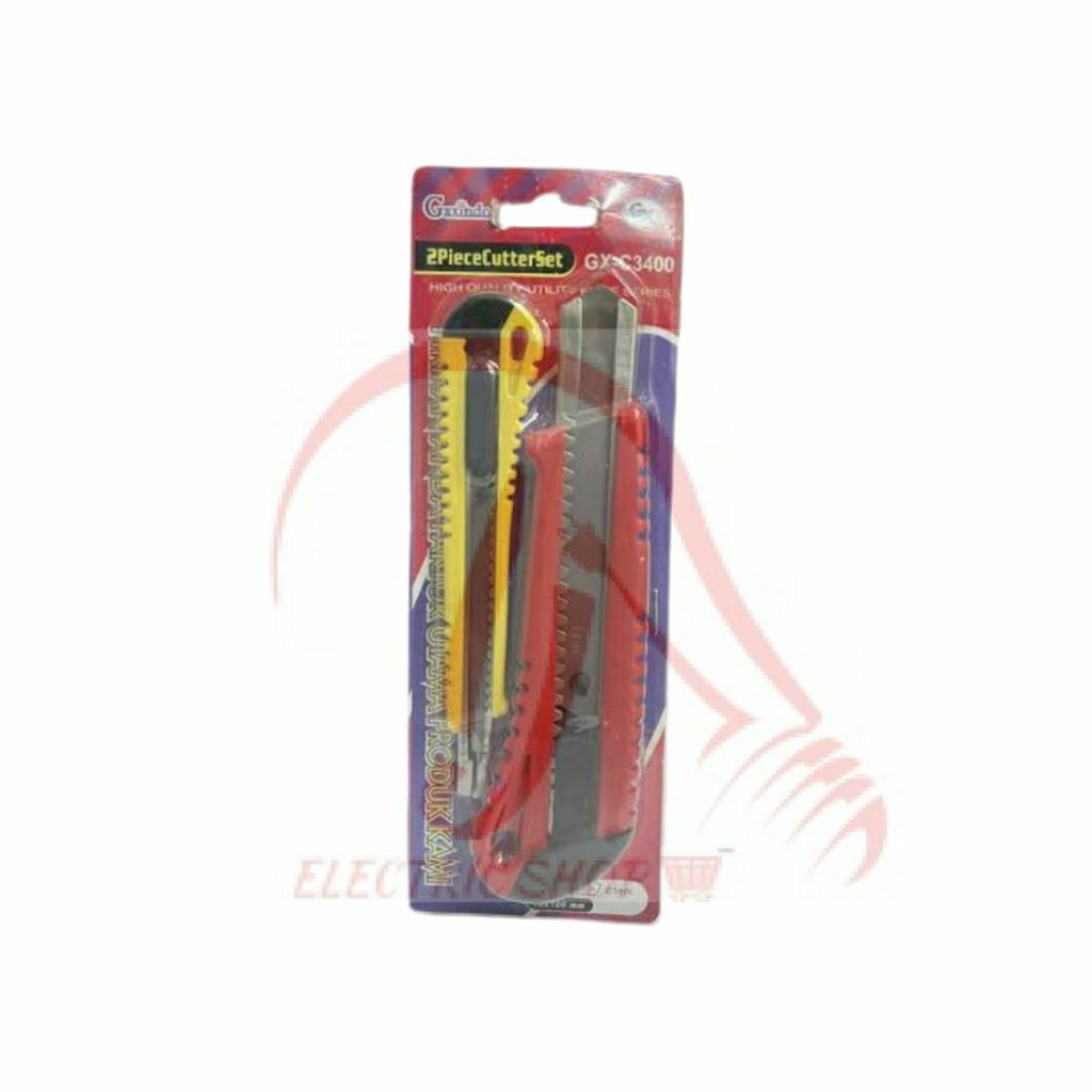 

GAXINDO GX-C3400 CUTTER BESAR SET 2IN1 KATER CATER 2 IN 1 GX-C3410 ANAK PISAU CARTER CUTTER BLADE ISI ULANG PISAU CUTTER BESAR 18MM ISI CATER ISI CUTTER REFILL C3410 ISI ULANG TEMPAT CUTTER TAJAM ISI 10PCS ISI MATA CUTTER MATA PISAU
