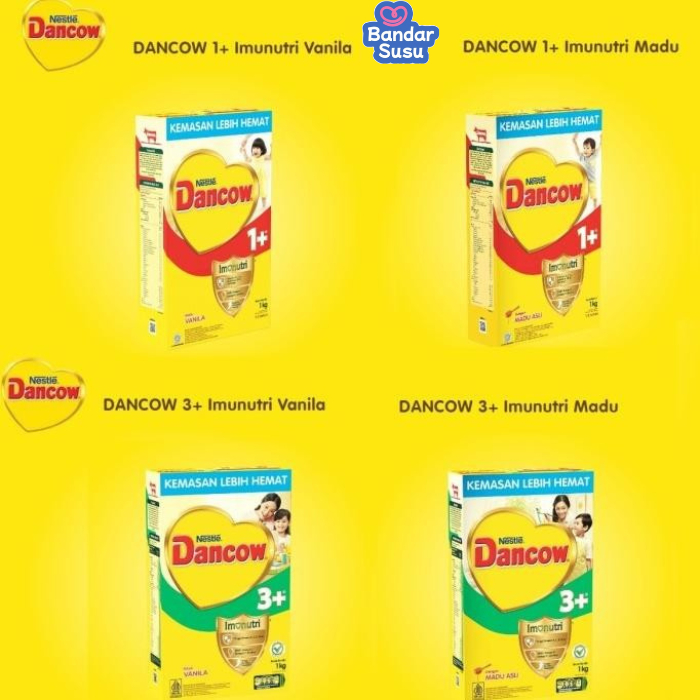 

DANCOW PERTUMBUHAN ANAK 1+/3+/5+ Kemasan lebih hemat 1kg (Madu,Vanila)