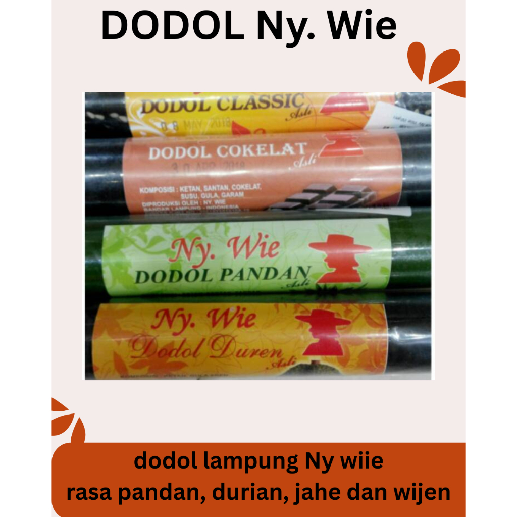 

dodol Ny wie asli lampung enak legit ukuran kecil 150 gr dan 250 gr