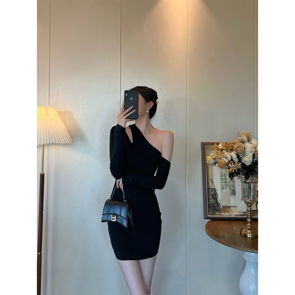Women Sexy Tall Cut Out Dress