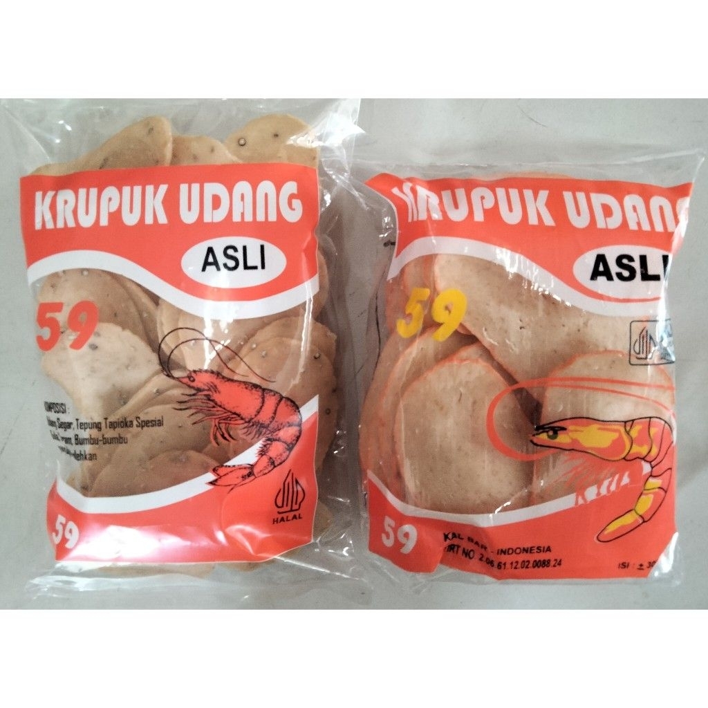 Kerupuk Udang Asli Pontianak / Krupuk Udang 59 / Oleh oleh Khas Pontianak / Krupuk Udang / Kerupuk M