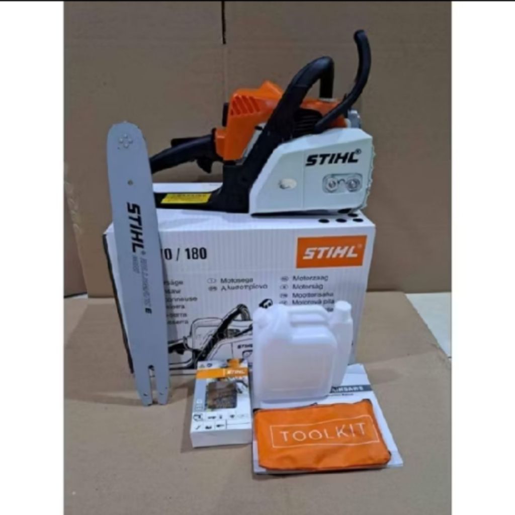 Mesin Gergaji Kayu Chainsaw STIHL MS 180 Senso STIHL Mini MS 180 komplit Bar 16" Inch Dan Rantai Sia