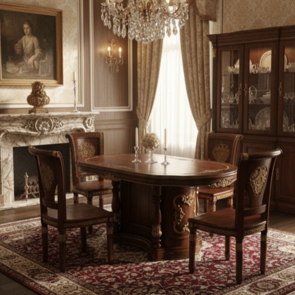 Meja Makan Salina K4 Meja Makan Jati Meja Makan Oval Meja Makan Jati Kursi 4 Meja Makan 4 Kursi Jati