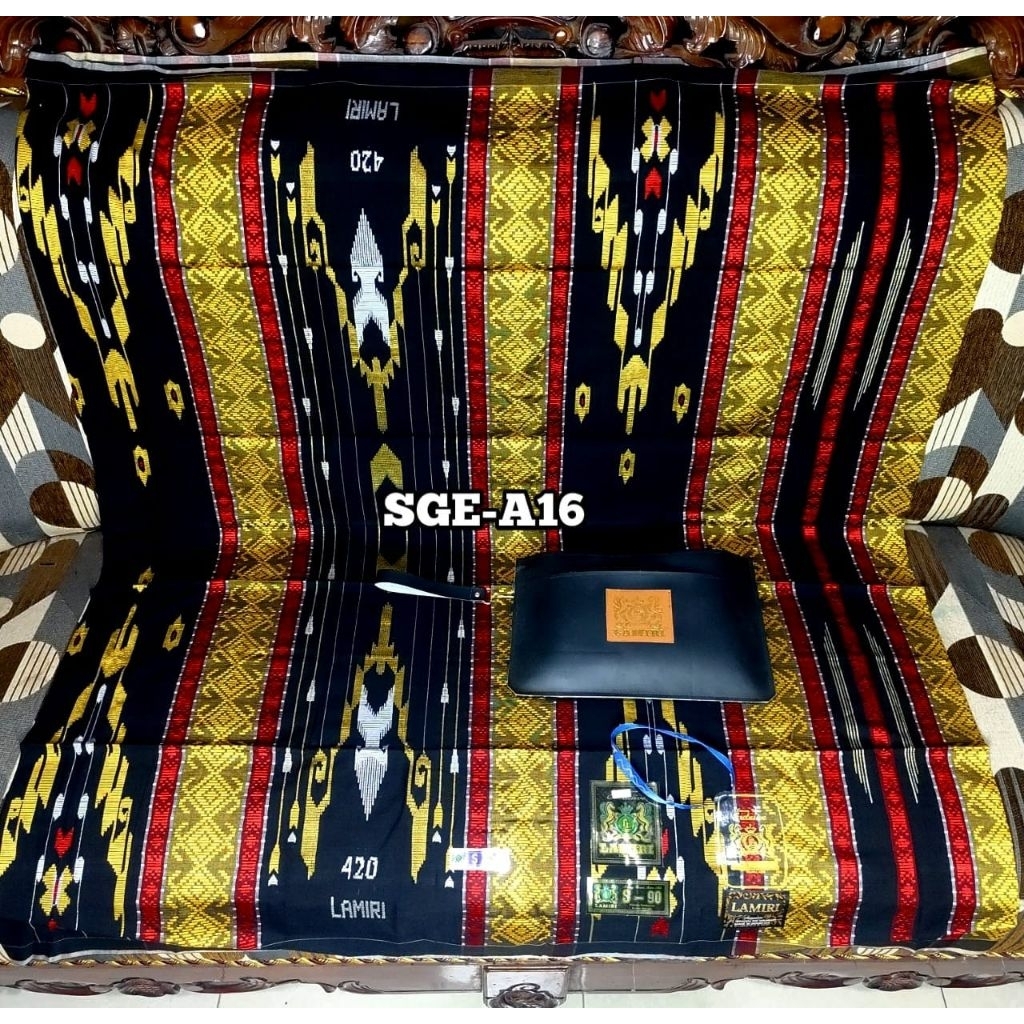 Sarung LAMIRI 420 MS Sutra 50 Motif SGE SGF Mix GOLD