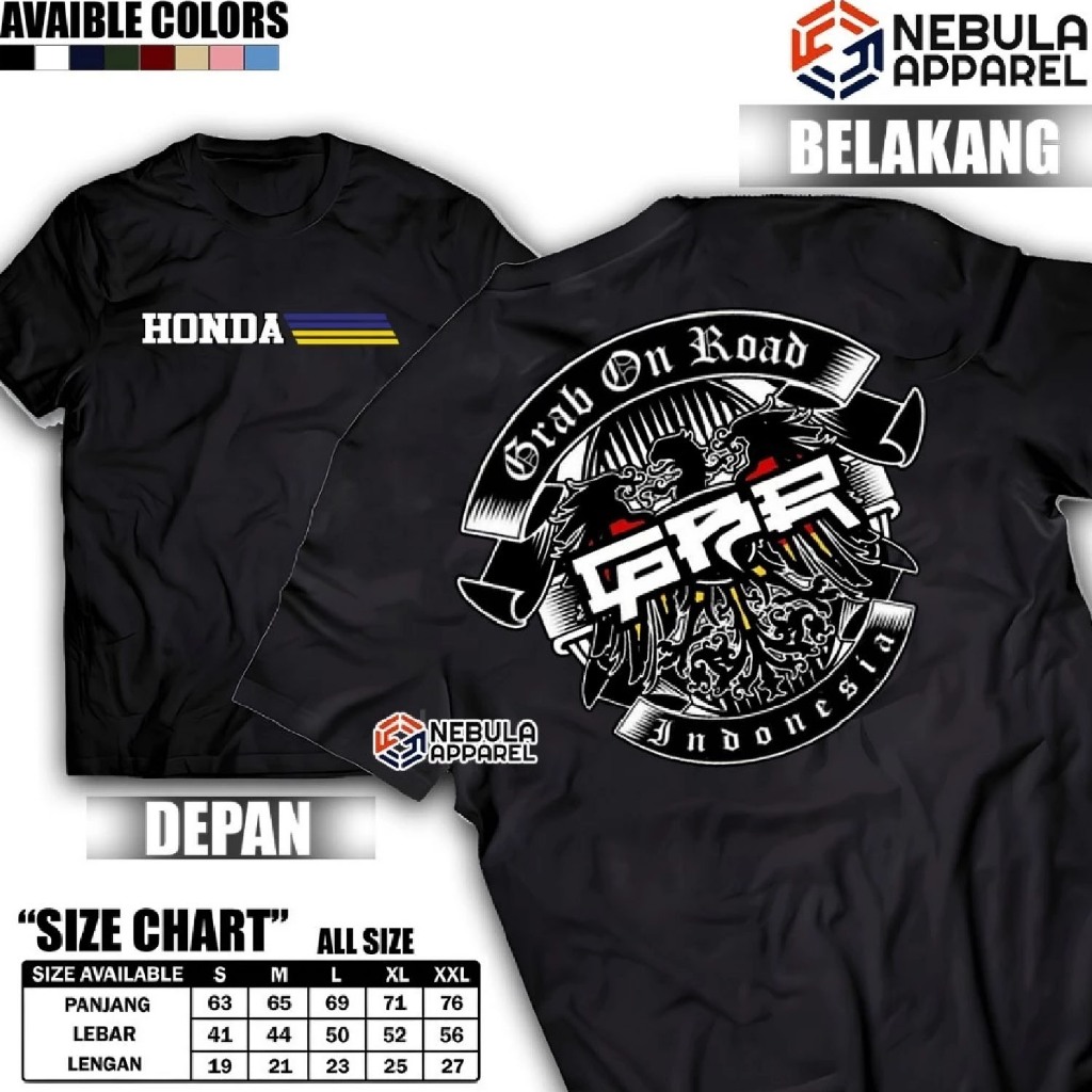 Kaos ormas gangster gbr bandung Grab on road bahan cotton 24s original bandung