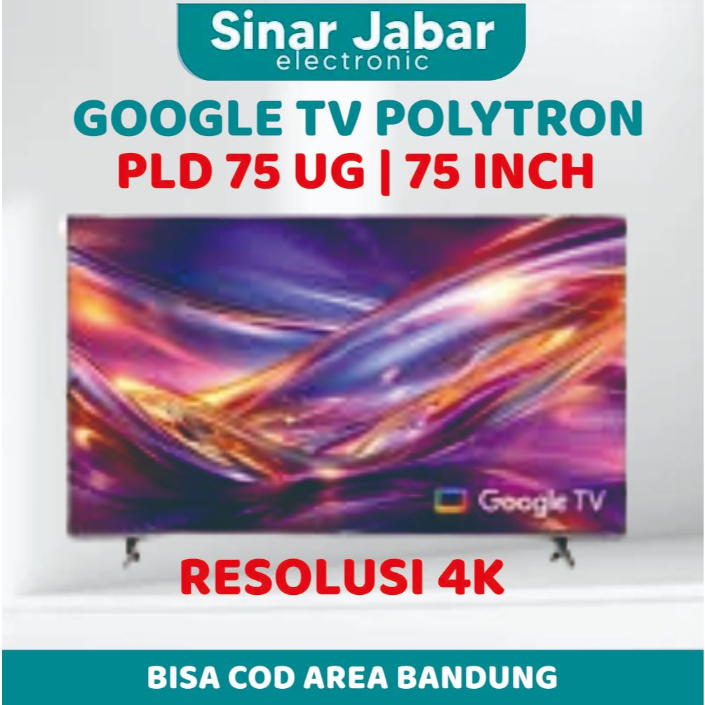 TV POLYTRON 75UG5959 75'INCH UHD 4K SMART GOOGLE TV 75UG UG5959