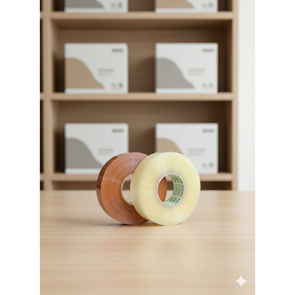 

Lakban Bening - Lakban Cokelat Ekonomis 45 mm x 500 Yard Jumbo Master Pack Indonesia