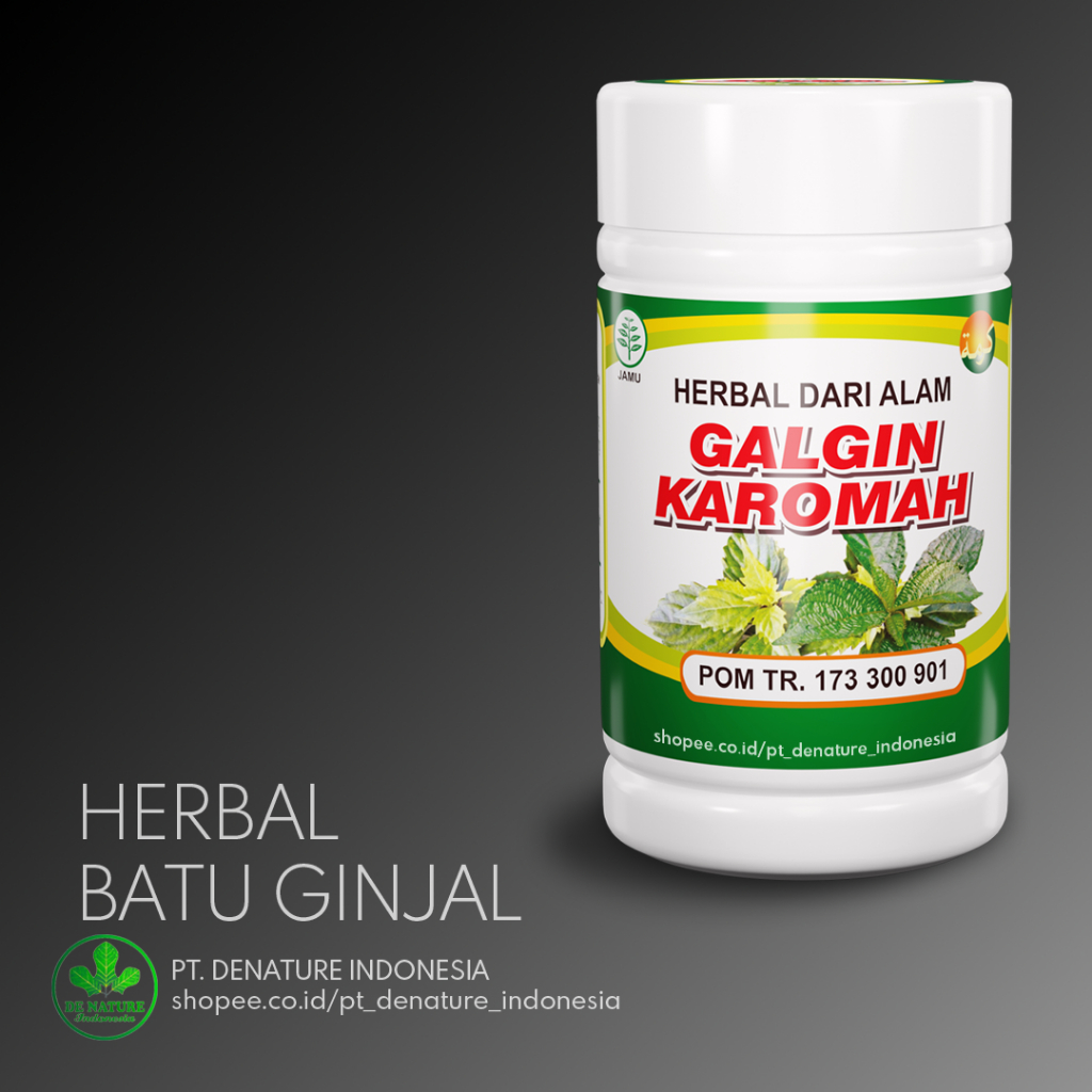 GALGIN KAROMAH De Nature Obat Herbal Kencing Batu Ginjal
