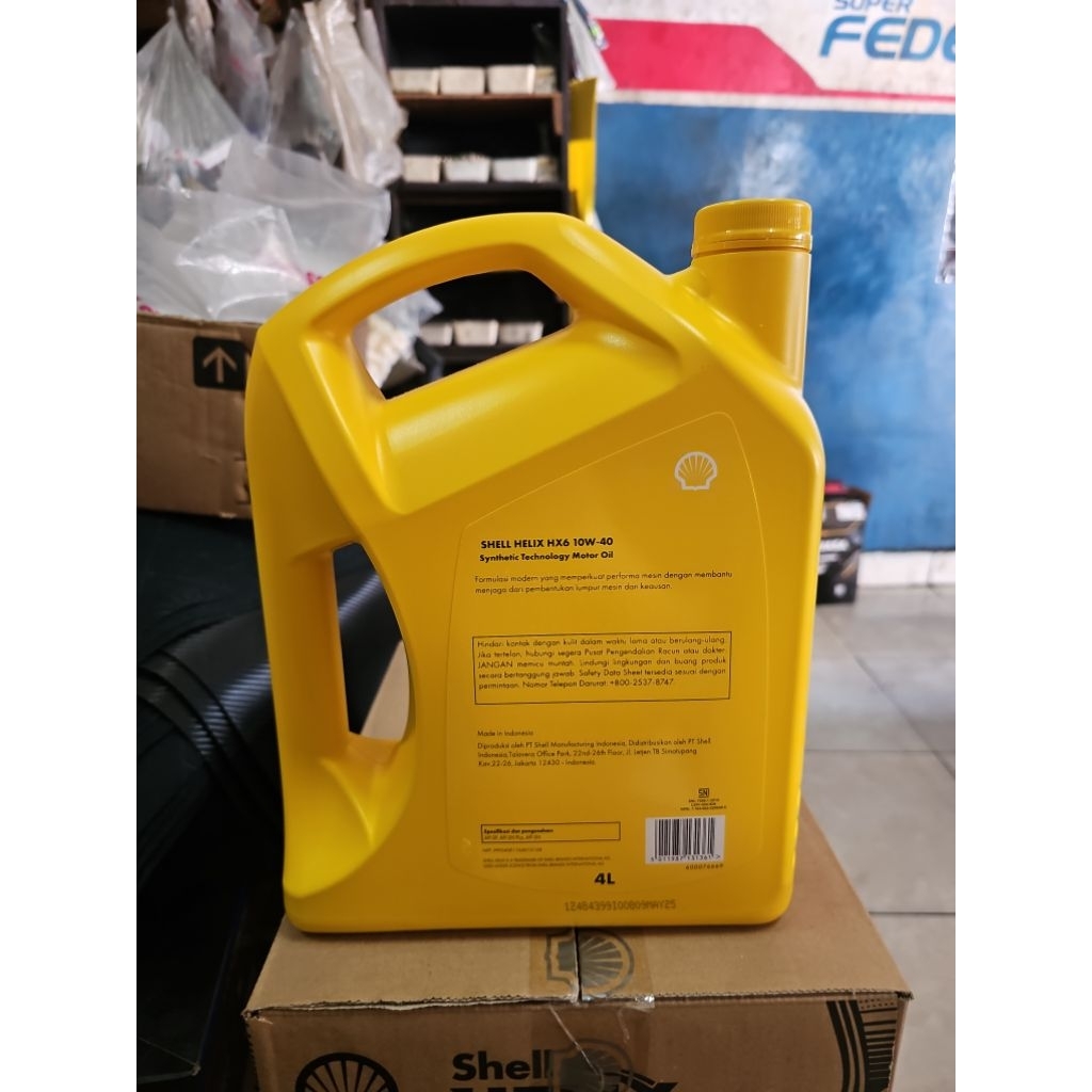 oli shell Helix HX6 10w-60 4Liter