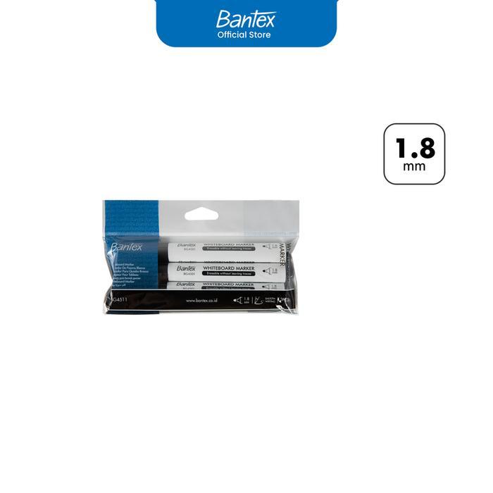 

Bantex Whiteboard Marker / Spidol Papan Tulis Tip 1.8 mm Dapat Dihapus Tanpa Jejak (1 Set) BG4511