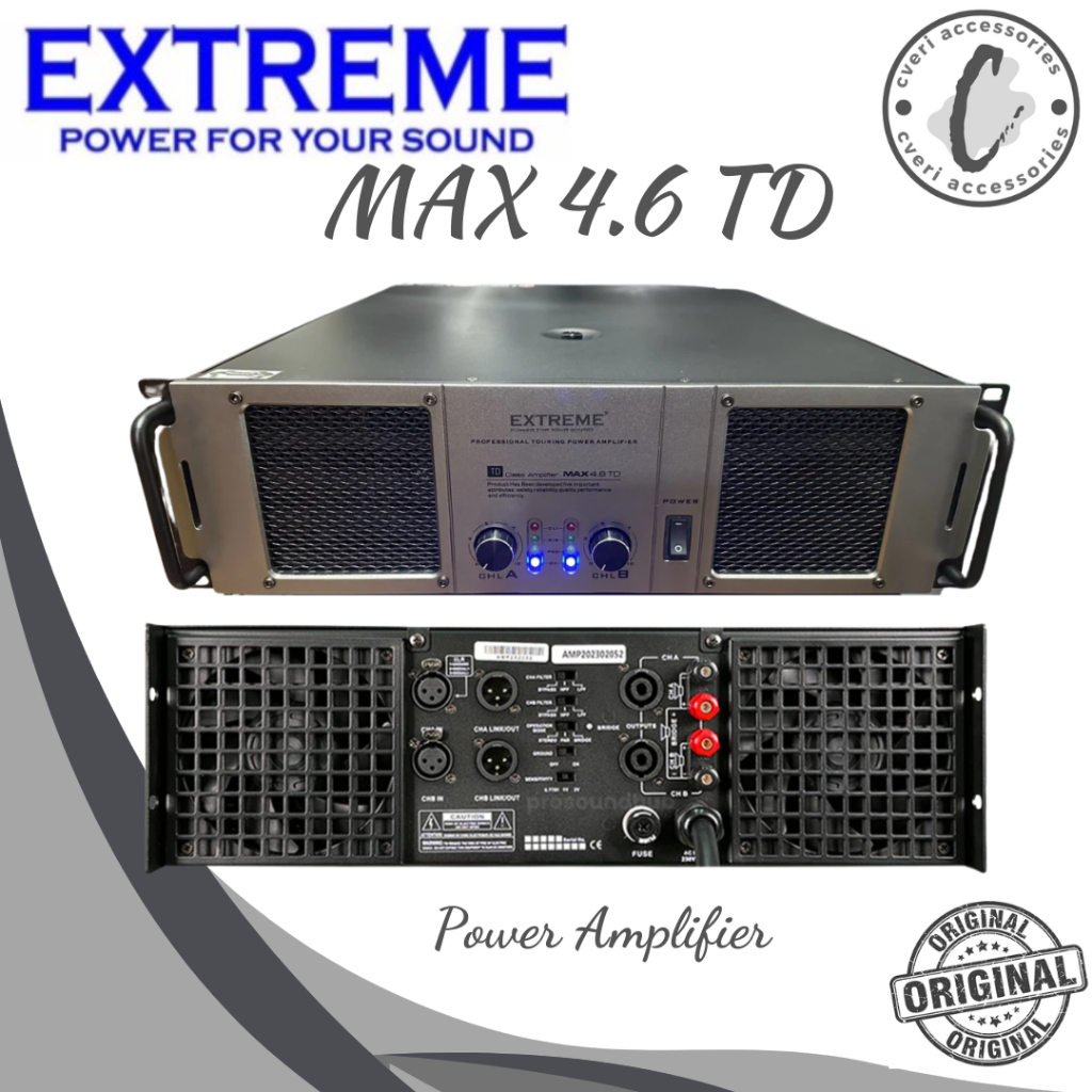 Power Amplifier Extreme Max4.6TD Power Amplifier Extreme Max-46TD/Extreme MAX4.6TD