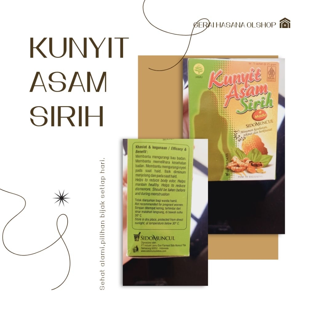 

Sido Muncul Kunyit Asam Sirih plus Madu