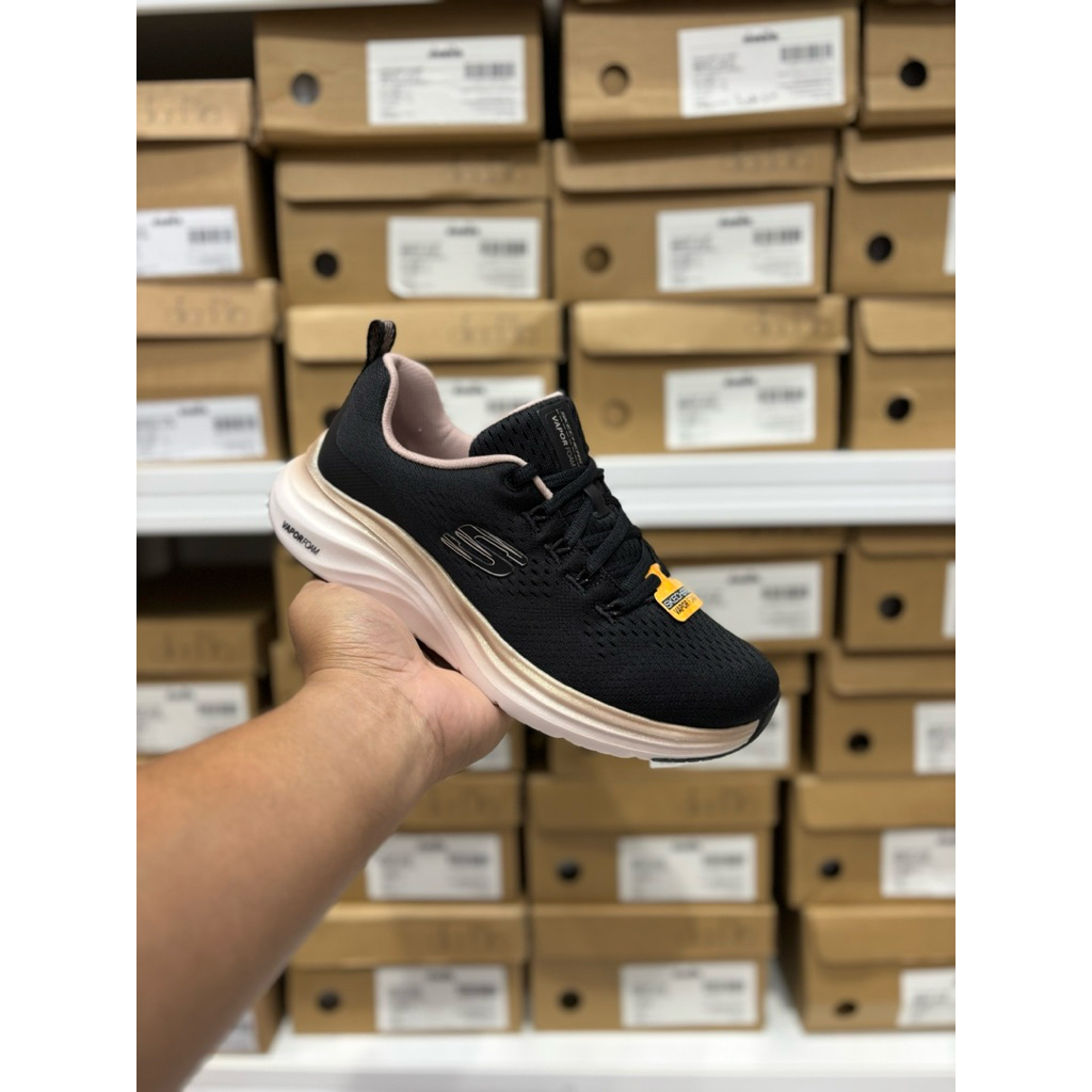 SEPATU WANITA SKECHERS VAPOR FOAM MIDNIGHT GLIMMER BLACK ROSE GOLD SKE150025/BKRG ORIGINAL BNIB SHOE