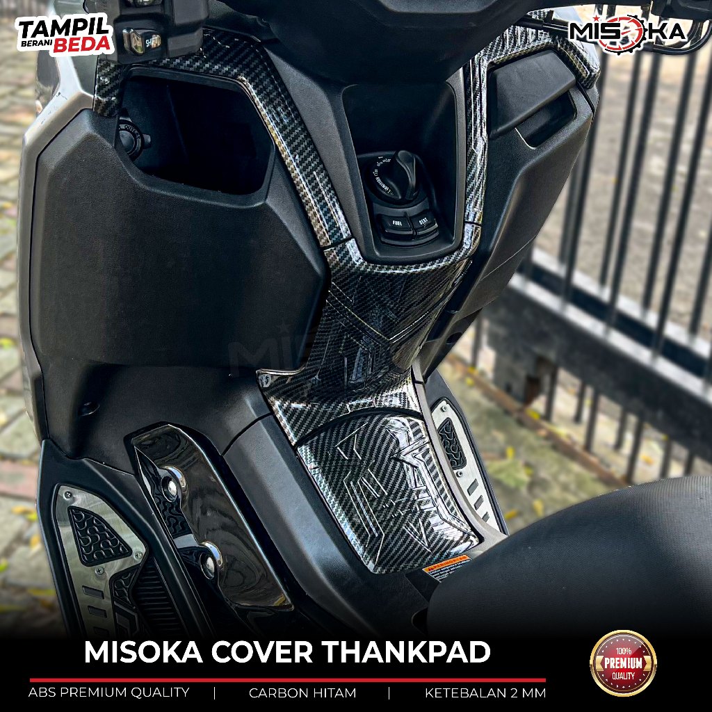 Misoka Tankpad Nmax Techmax Turbo Neo Neo S Carbon Plastik Abs Keren