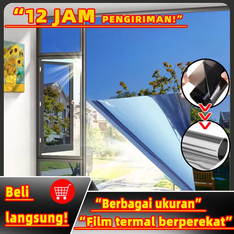 【Kualitasting】kaca film satu arah kaca film mobil kaca film cermin stiker kaca jendela stiker kaca f