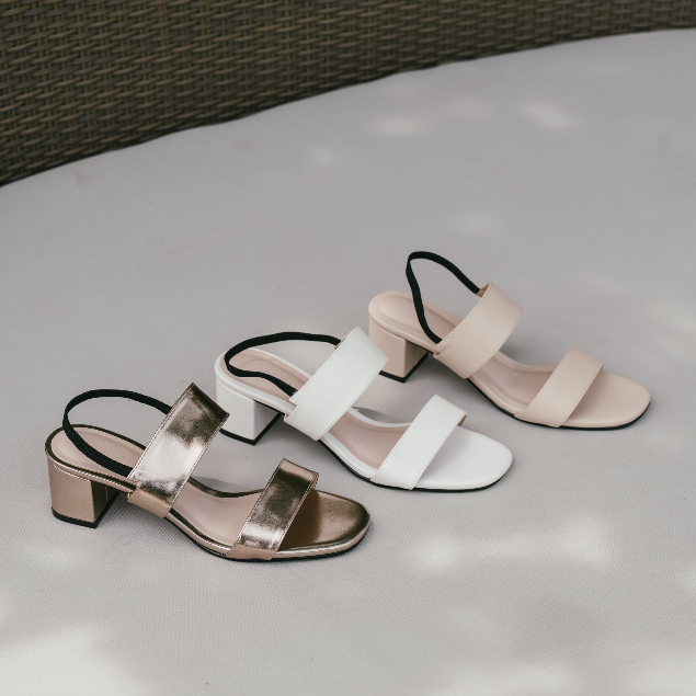 SAN VIN SHOES - CLEYA HEELS | SANDAL SLOP HIGH HEELS HAK TAHU  WANITA 5 CM KEKINIAN