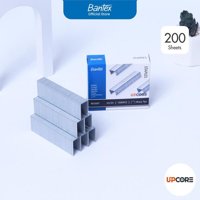 

Bantex Staples 23/23 Ujung Tajam Anti Karat | Untuk 210 Lembar Kertas | Isi 1000 Pcs