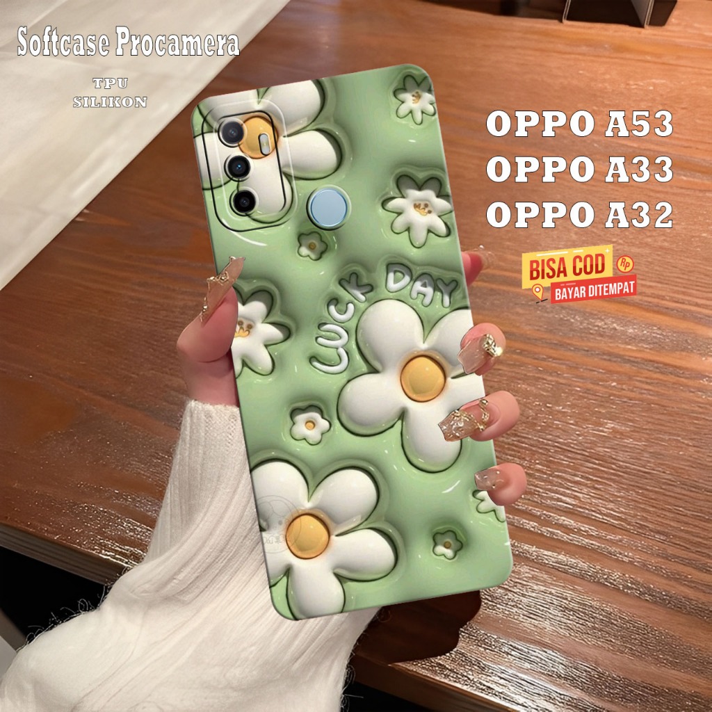 Silikon Hp Oppo A53 Oppo A33 Oppo A32 Oppo A31 - Case Pelindung Layar Ponsel - Cassing Procamera Len