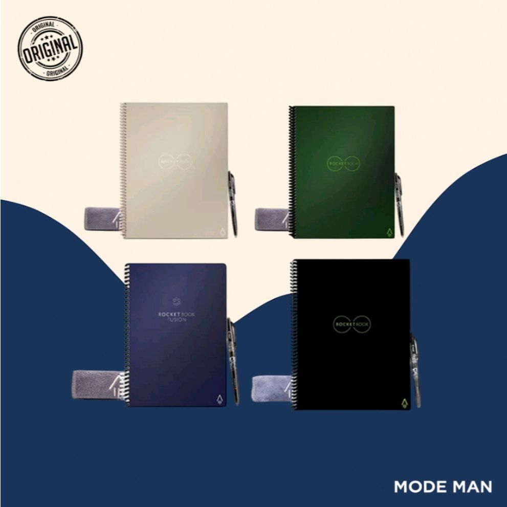 

Rocketbook Core Reusable Notebook – Buku Catatan Digital Bisa Dihapus, Notebook Smart Terhubung Cloud, Letter & Executive Size – 100% Original