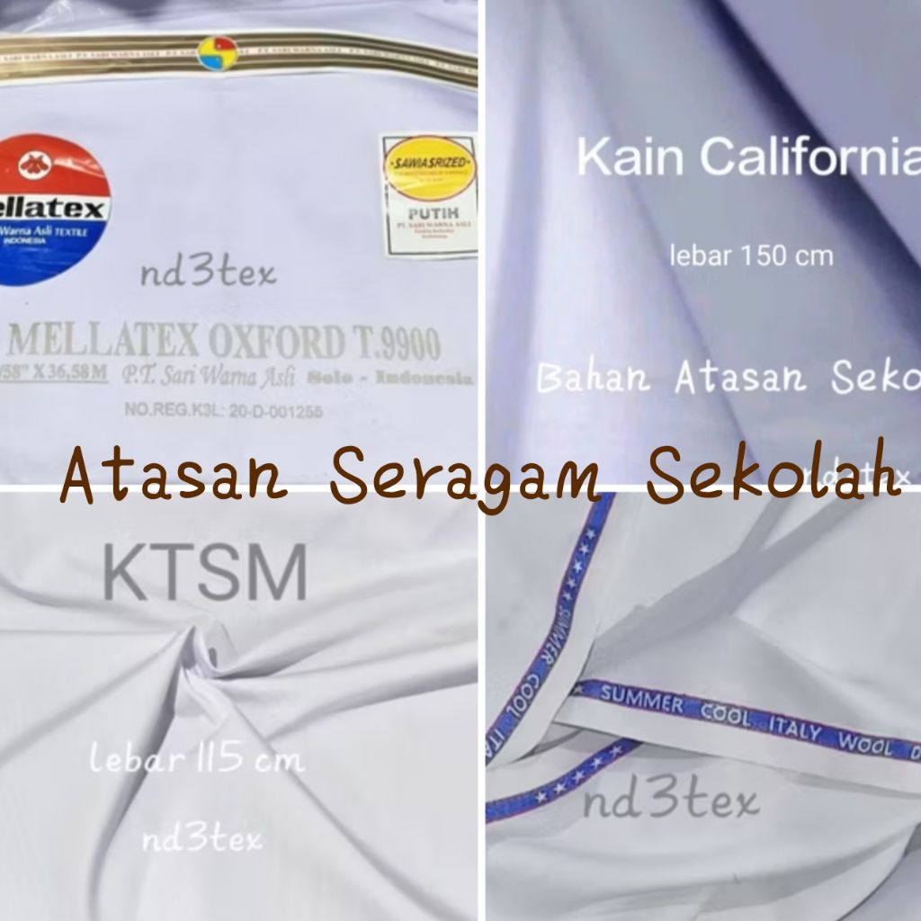 Kain Atasan Seragam Sekolah