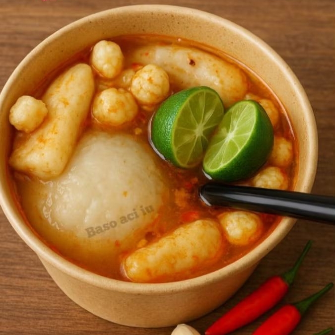 

Baso aci pedas ayam suwir