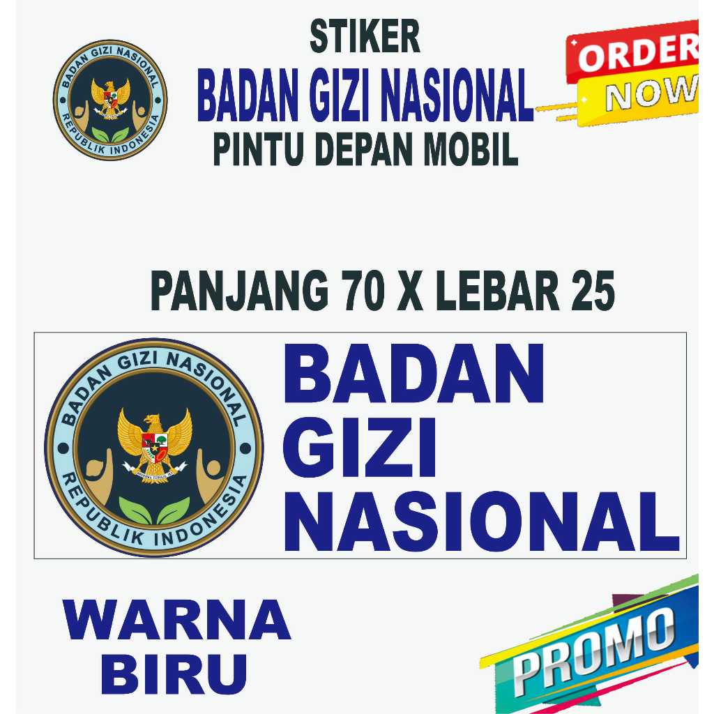 STIKER MBG SPPG BGN PINTU MOBIL