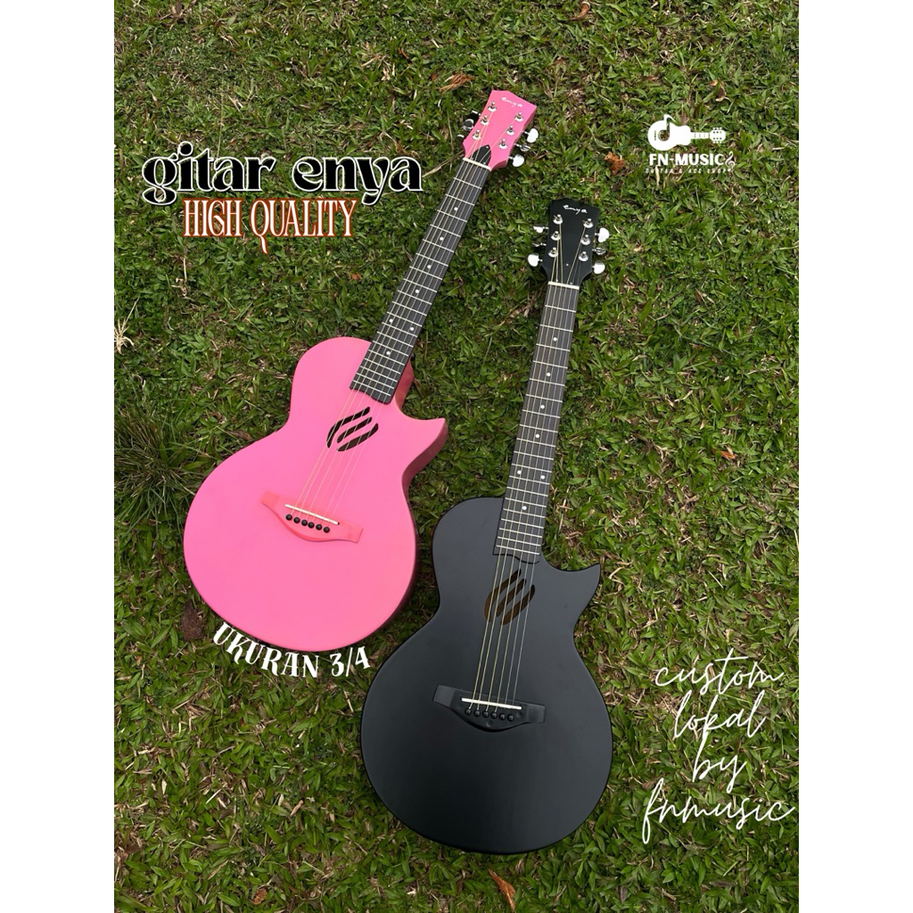 GITAR ENYA 3/4 HIGH QUALITY, GITAR AKUSTIK 3/4 GRADE A, MODEL KEREN ENYA, GITAR ENYA, GITAR KECIL TR