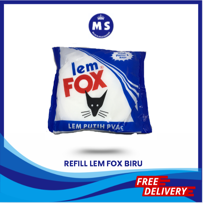 

LEM FOX REFILL / LEM PUTIH KEMASAN BIRU 350gram