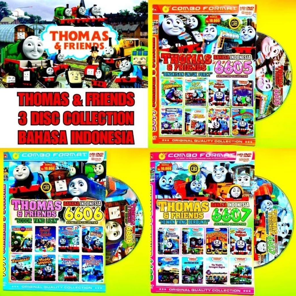 KASET DVD ANAK ANAK TERBARU THOMAS AND FRIENDS DUBBING BAHASA INDONESIA