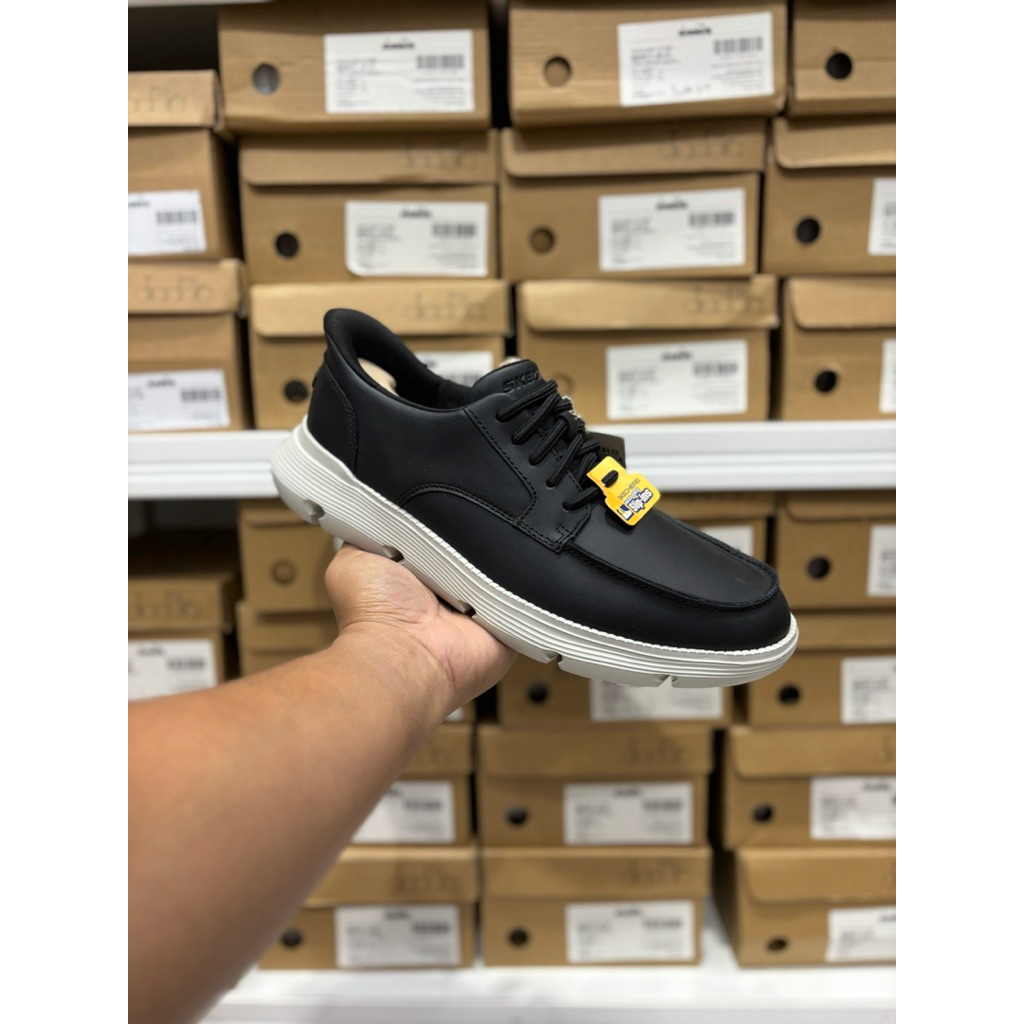 SEPATU SLIP INS PRIA SKECHERS GARZA BROCK BLACK SKE205479/BLK ORIGINAL BNIB SHOES