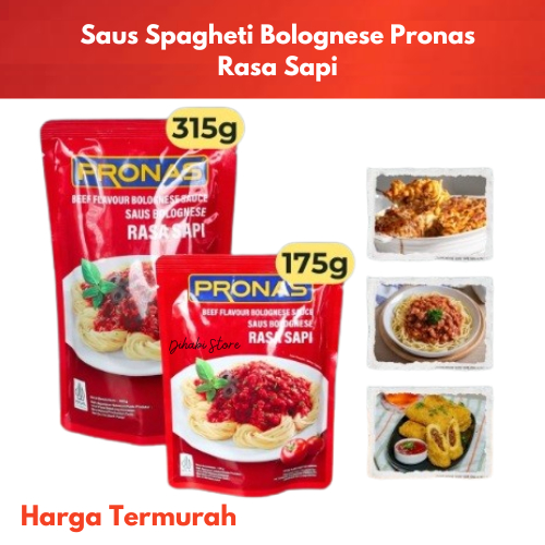 

Pronas Saus Beef Bolognese/ Saus Spaghetti Sapi 175 Gram / 315 Gram
