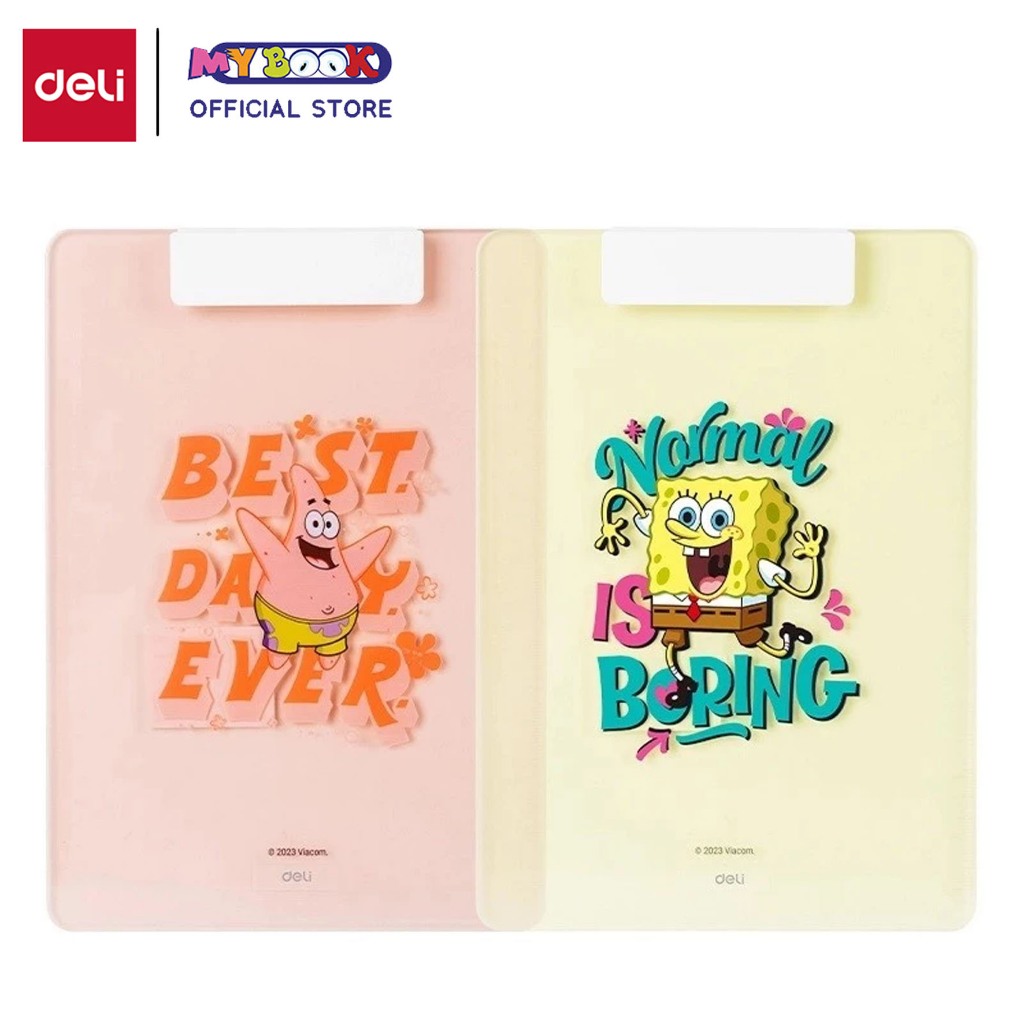

Deli Papan Jalan A4 / Papan Ujian Clip Board 2in1 Warna Pastel EF456 Karekter Spongebob