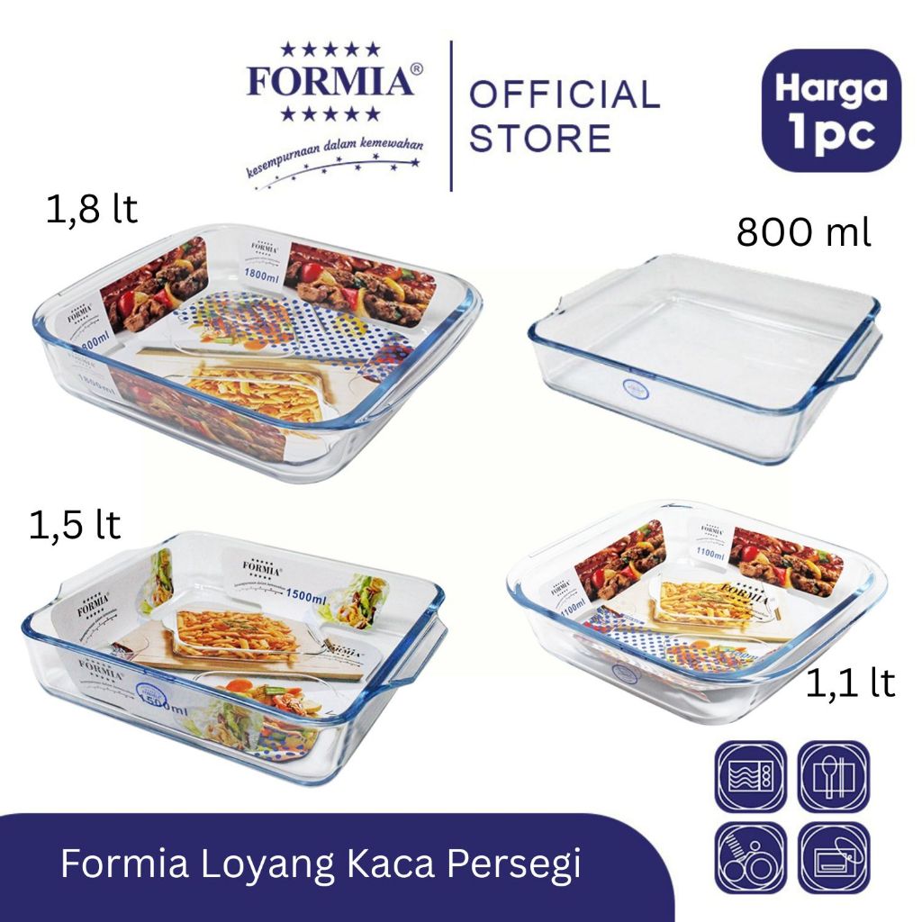 Formia Loyang Kaca Bake & Serve Persegi Variant