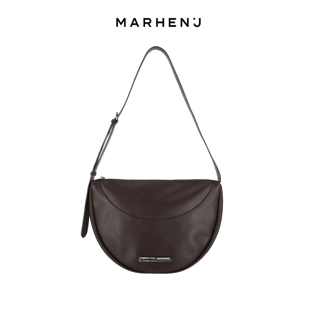 MARHEN.J Bay Bag Zipper Closure Vegan Leather Shoulder Crossbody Bag