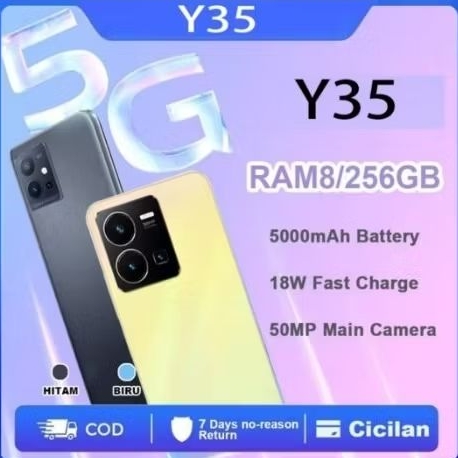 HP  Y35 5G 8+256GB SMARTPHONE RAM8GB+8GB E