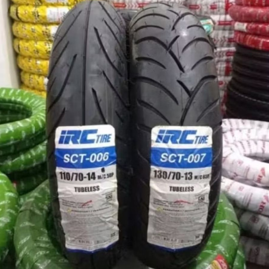 IRC BAN TUBELESS PCX NEWS UKURAN 100/80 R14-130/70 R13