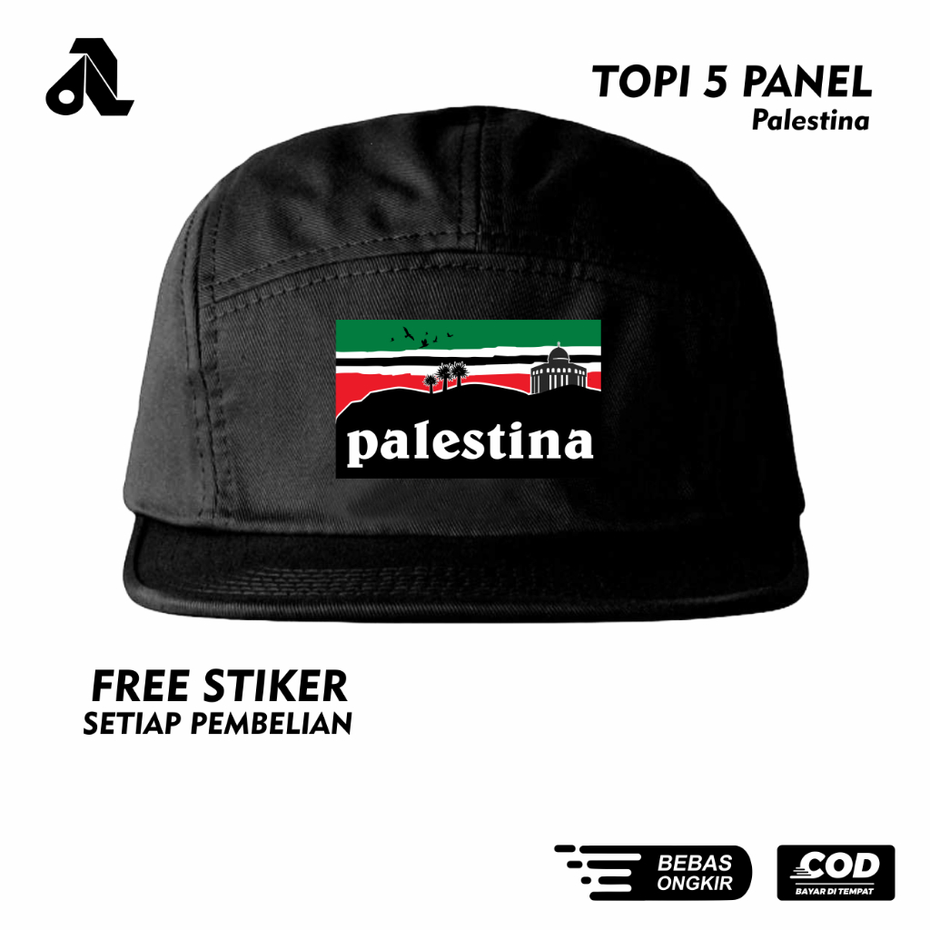 Aneela Topi 5 Panel Five Panel Topi Snapback Topi Panel Topi Cowok COD Hat Cap Palestina Patagonia