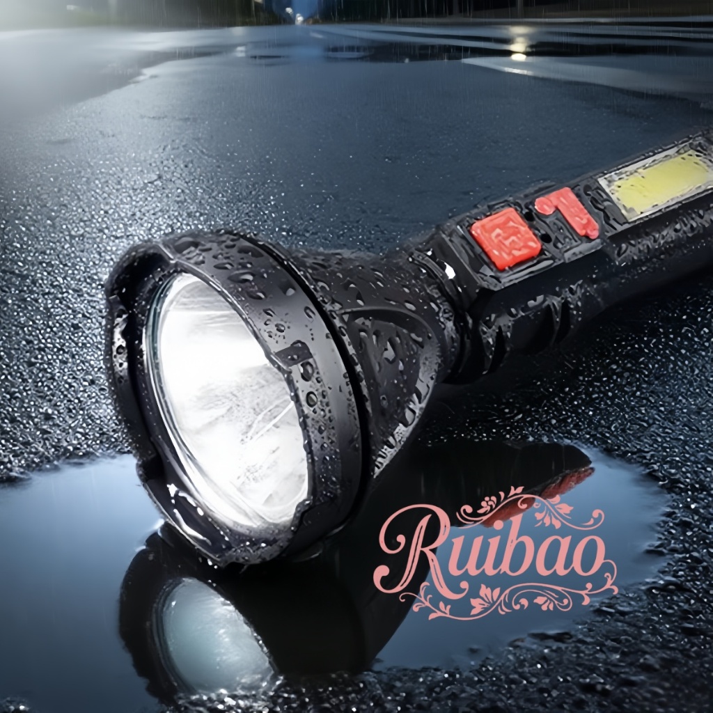 Ruida  Senter LED COB / Senter Rechargeable USB 4 Mode C218