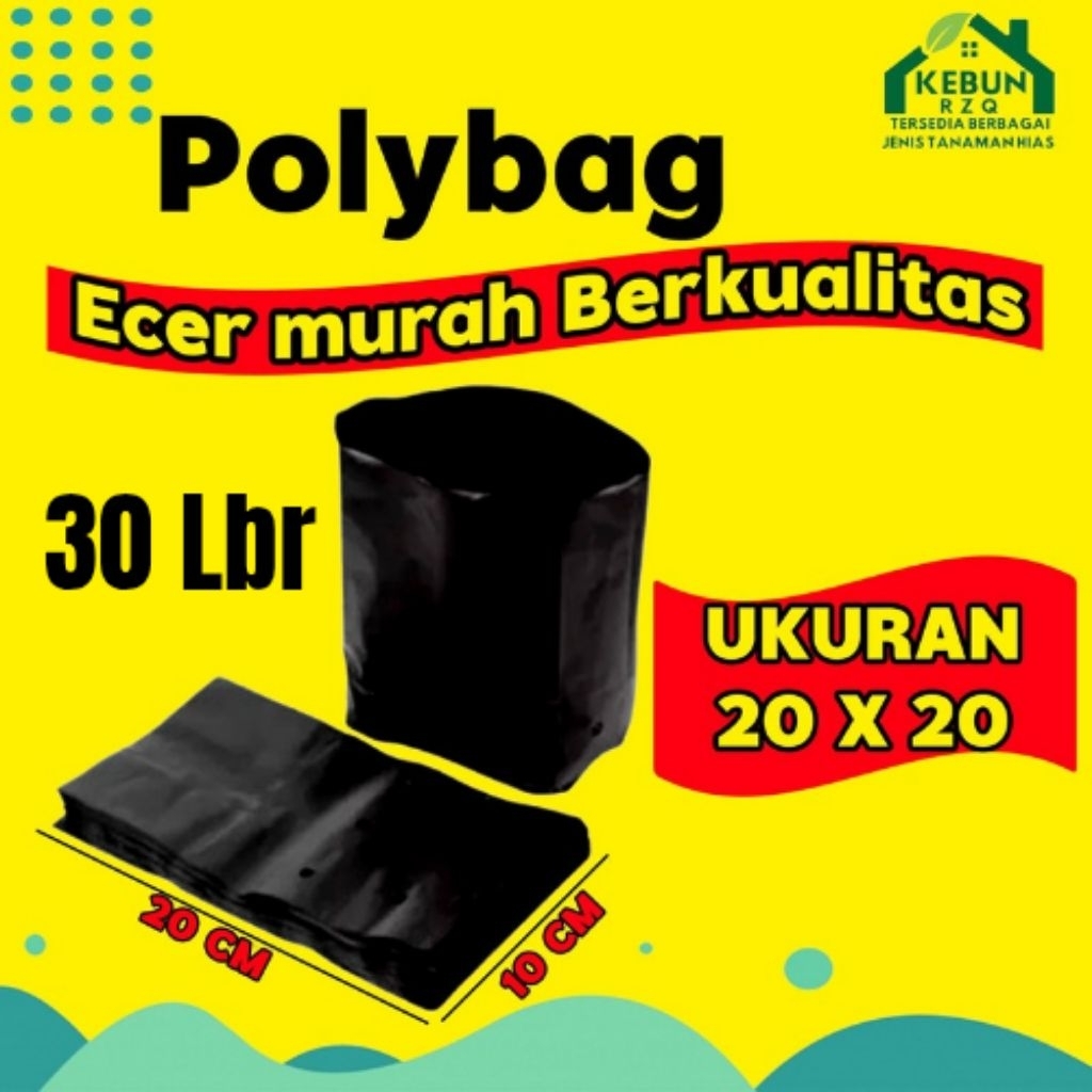 Polybag Tanaman 20 x 20 cm Termurah | polybag tanaman sayur dan buah