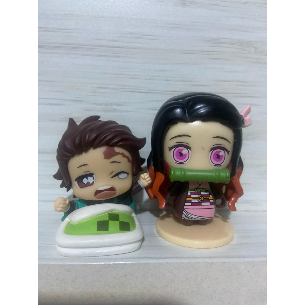 paket pajangan figure mini tanjiro nezuko kamado