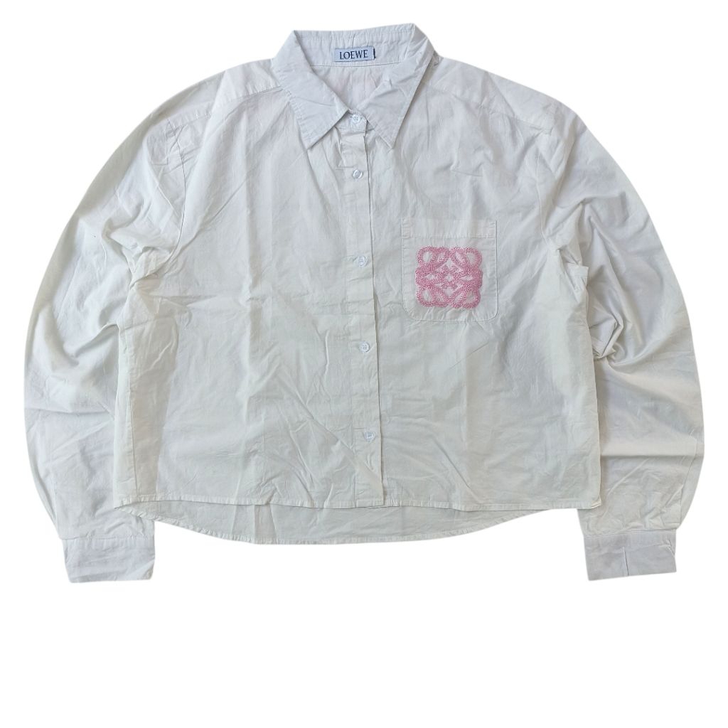 Kemeja Blouse Loewe Anagram