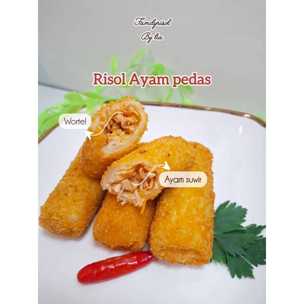 

Family Risol - Risol Ayam pedas isi 5 (FROZEN) | Risol Homemade