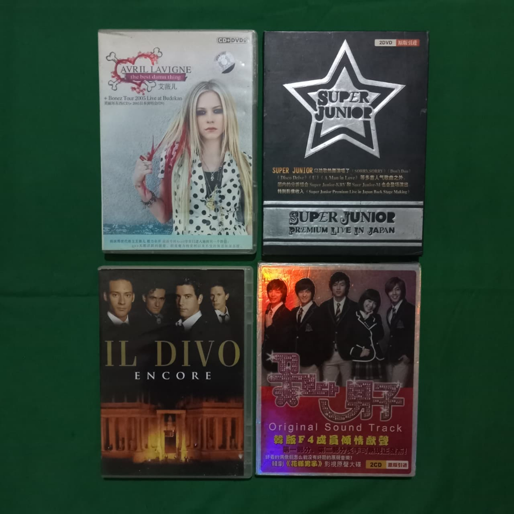 [USED ITEMS] CD & DVD Original - Worldwide - Avril Lavigne - Super Junior / K-POP - Ill Divo - BBF /
