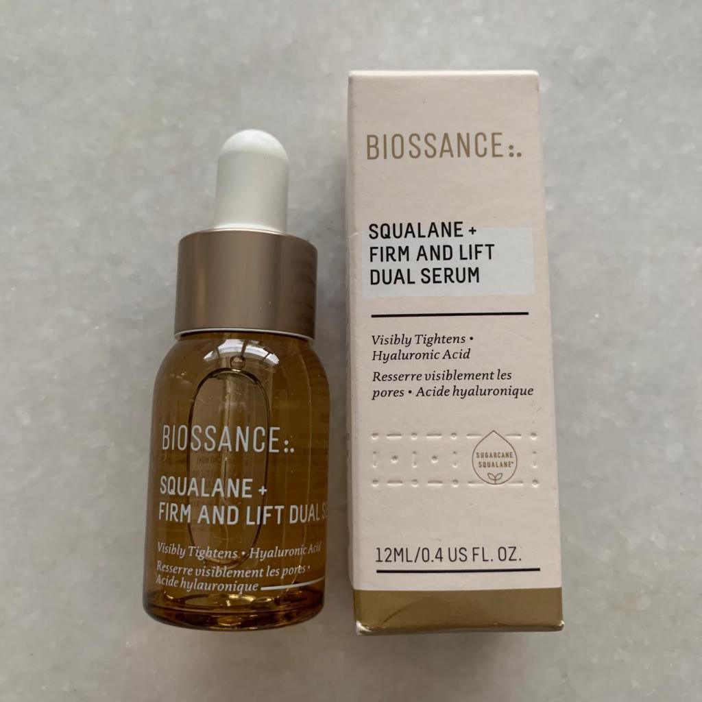 Biossance Squalane + Firm and Lift Dual Serum