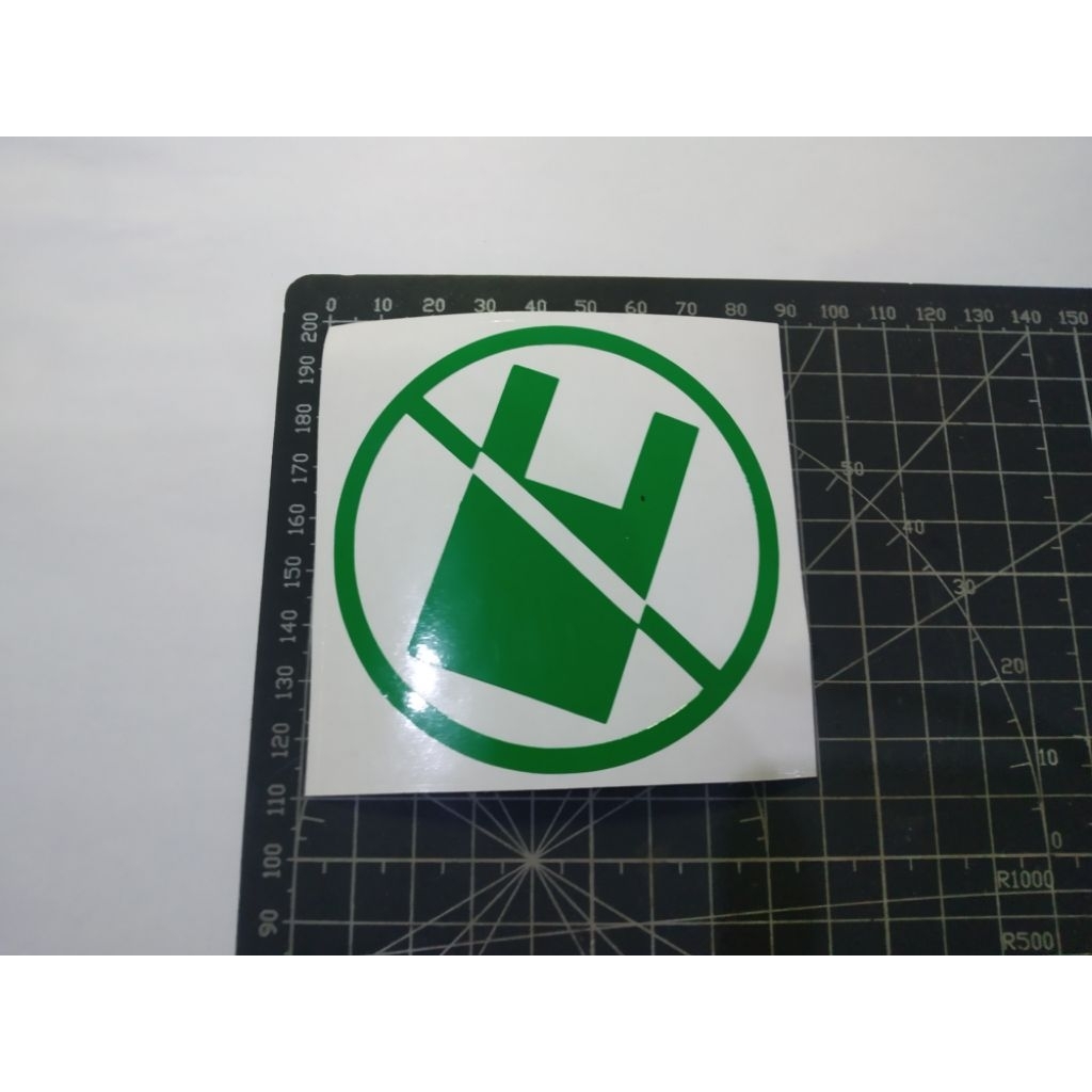 

stiker cutting go green