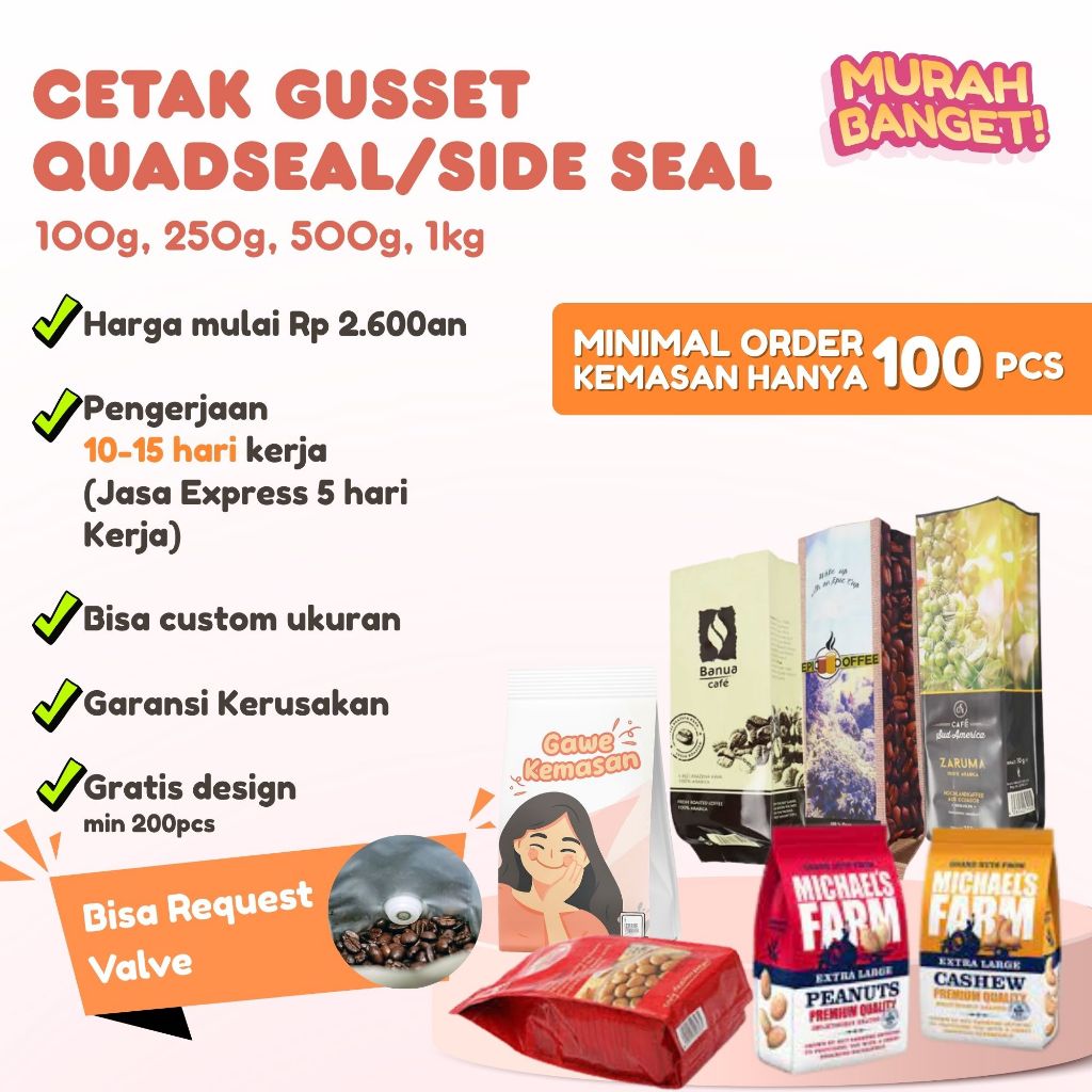 GUSSET FULL COLOR PRINT CETAK KEMASAN CUSTOM