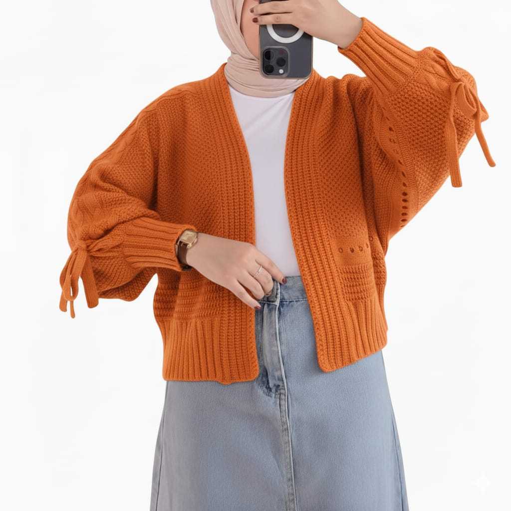 Terbaru Balero Namie Cardigan Rajut Top Outerwear Knit Cardy Batwing Wanita