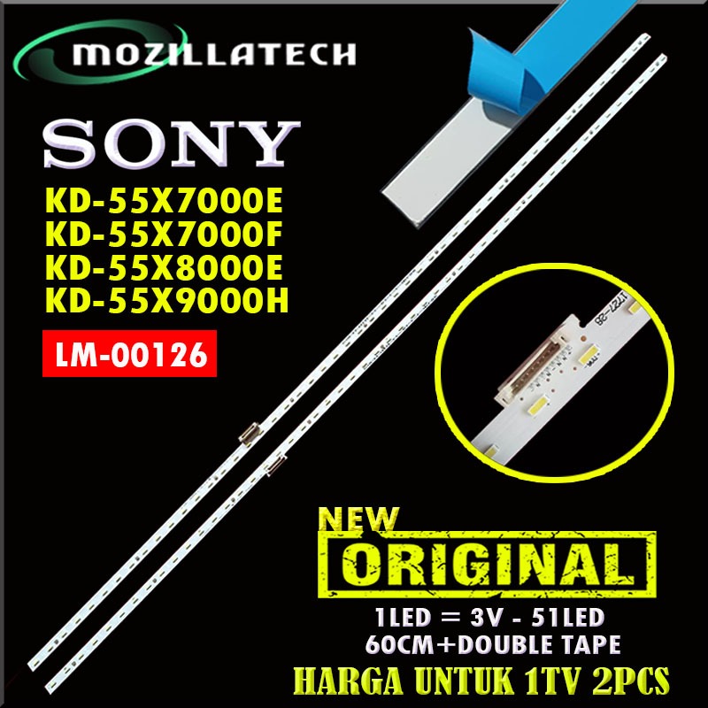 BACKLIGHT SONY 55  KD-55X8000E KD-55X7000F KD-55X9000H KD 55X7000E KDST0550AN5_51LED_R_REV04