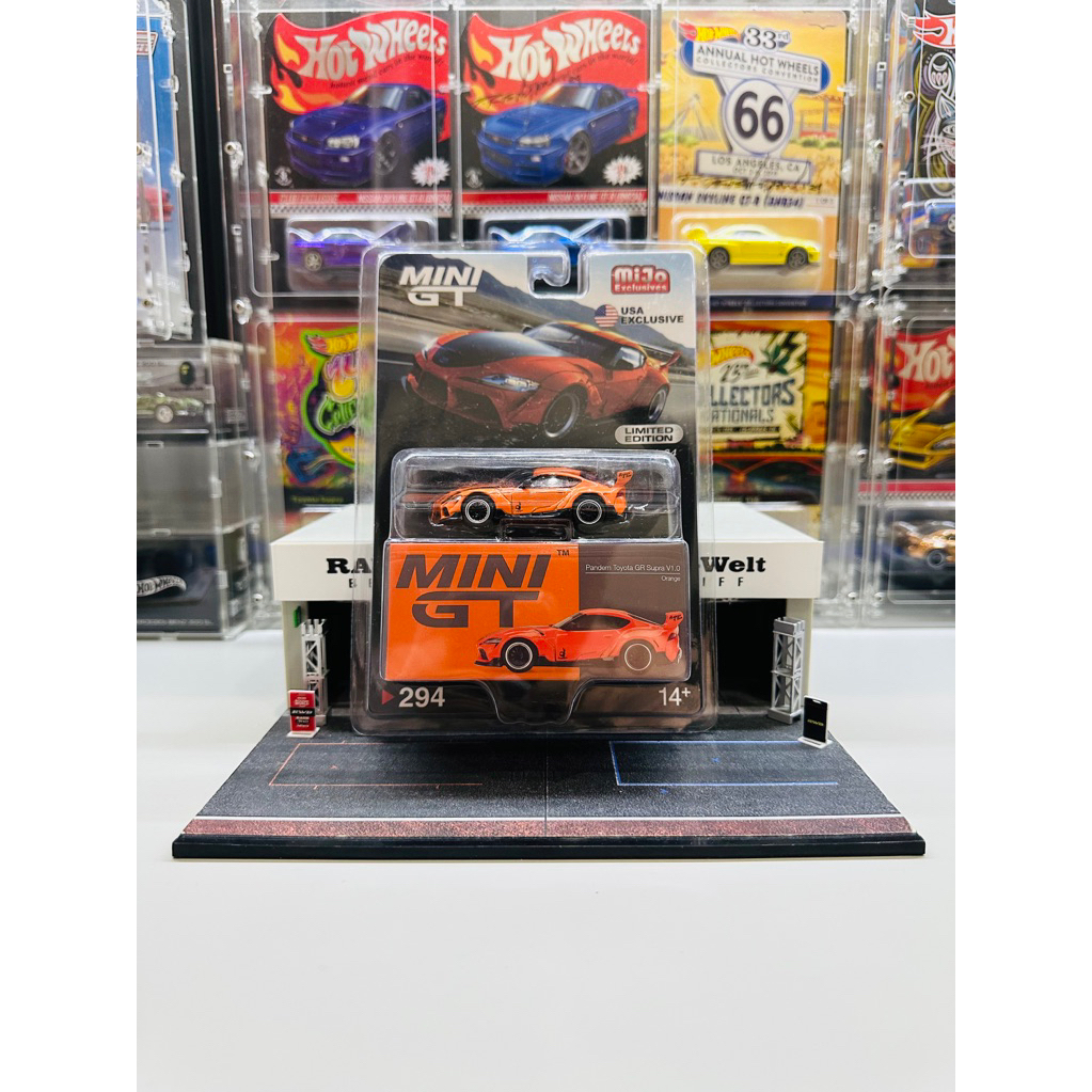 Mini GT No 294 Pandem Toyota GR Supra Orange Mijo Exclusive