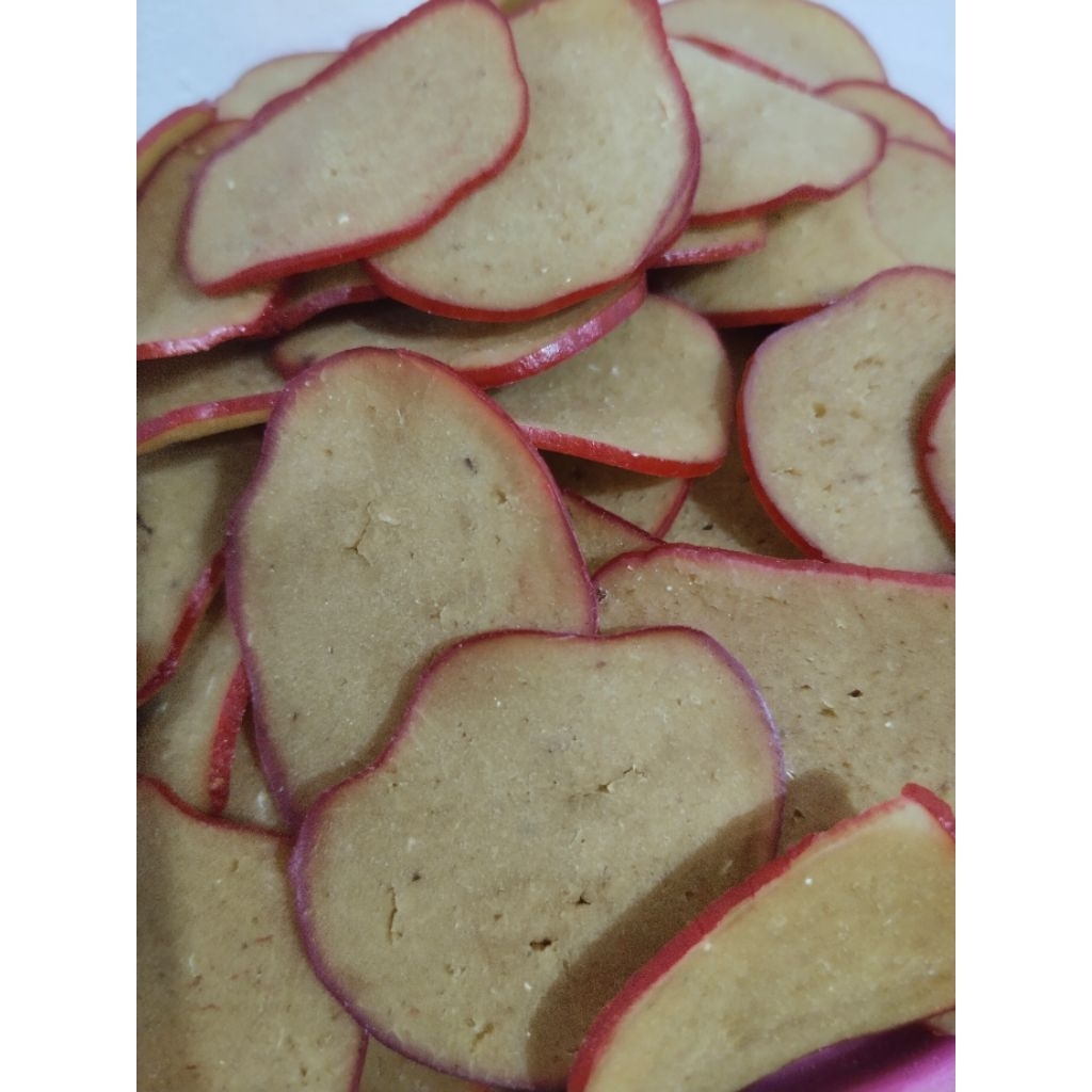 Kerupuk Ikan Tongkol Natuna (Pulau Tiga) 300 gram,  Uk. Sedang